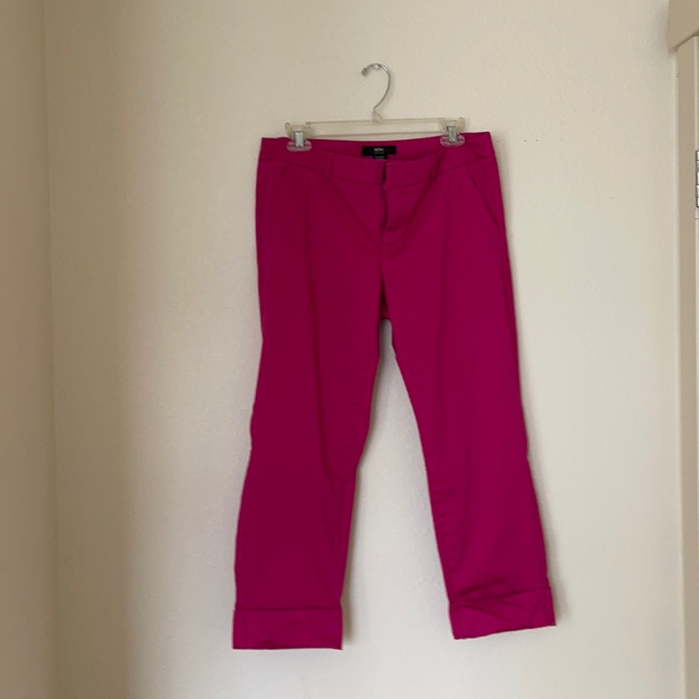 Massimo Size 8 Hot Pink Dress Pants Fit 3 Stretch